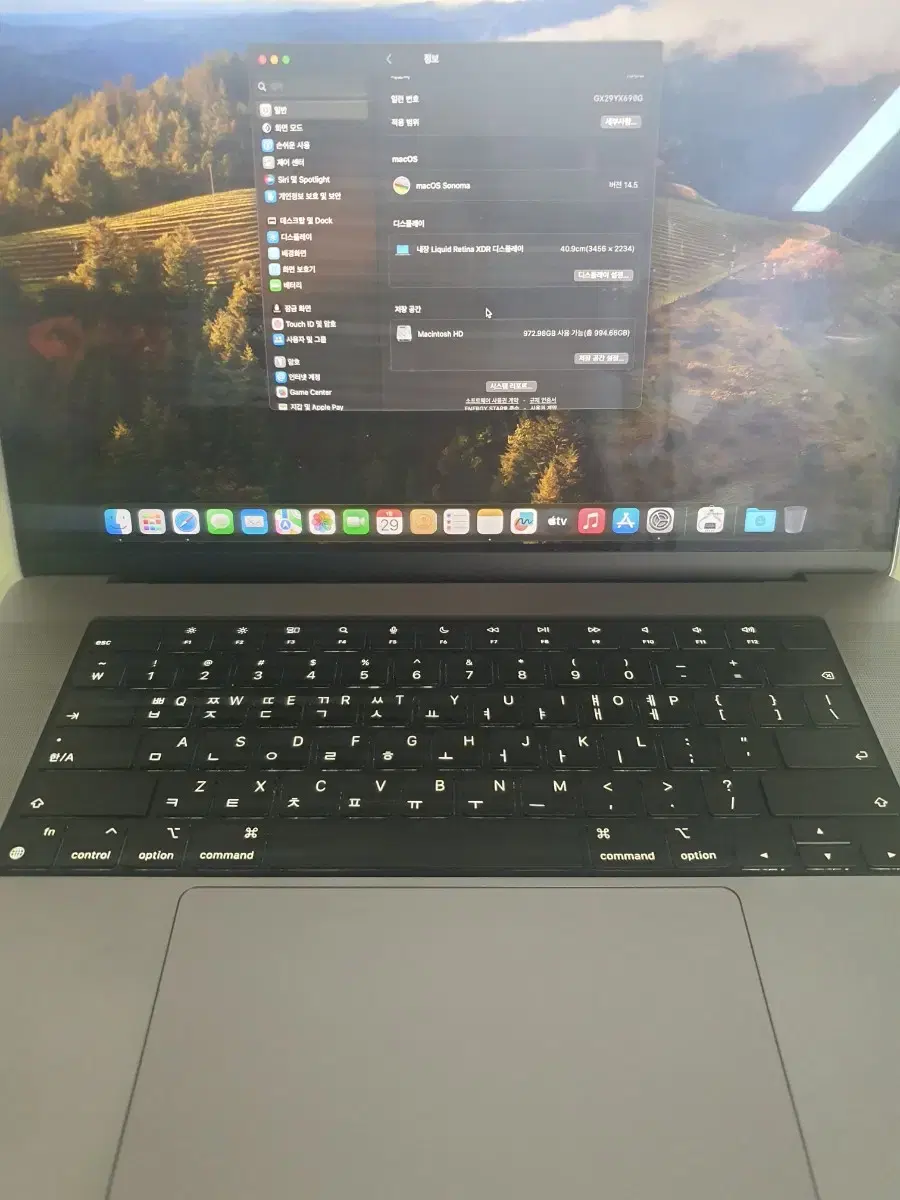 16형 MacBook M1 Pro 스페이스 그레이 16GB / 1TB